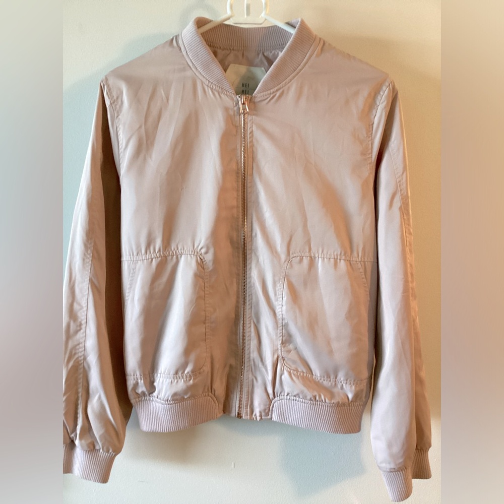 Hei Baseball Style Jacket Light Pink Size Smallll